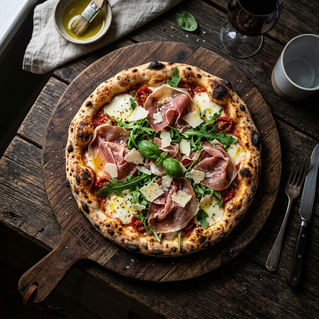 Pizza Prosciutto pesto